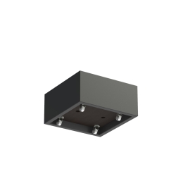 Plantenbak CARREZ met Wielen Vierkant - Polyester (800x800x400mm)