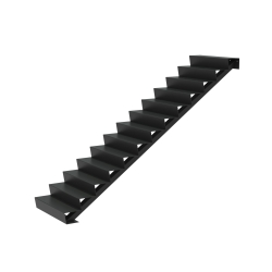 Trap 13 Treden - Aluminium (1000x2160x2210mm)