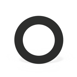 Forno Rookkanaal Roset Rond Ral 9005 (2x204x2mm)