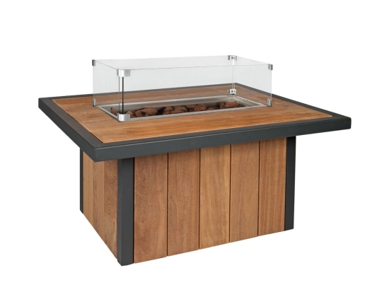 Easyfires Vuurtafel River Rechthoek - Antraciet (1200x800x530mm)