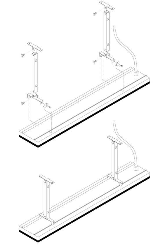 Heatstrip Verlengde Montagebeugel (300mm)