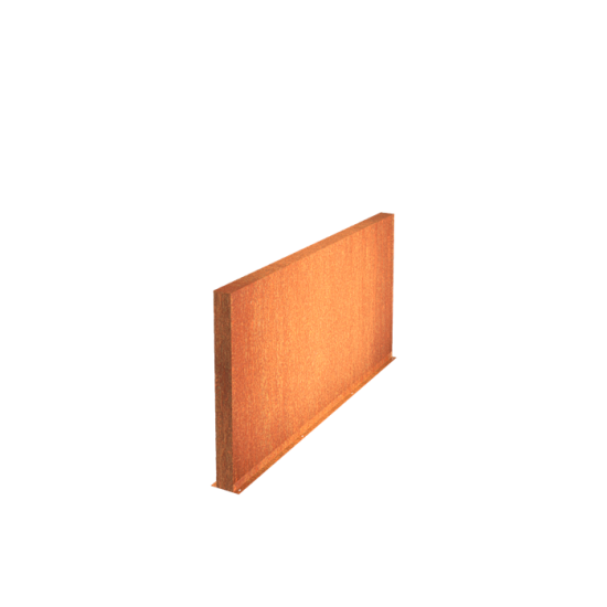 Wand - Cortenstaal (3000x150x1000mm)