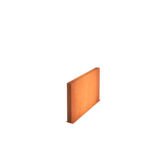Wand - Cortenstaal (2000x150x800mm)