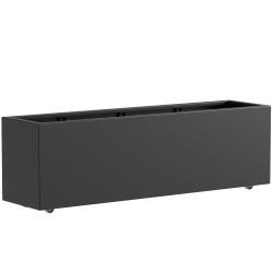 Plantenbak CARREZ met Wielen Rechthoek - Aluminium (2000x500x600mm)