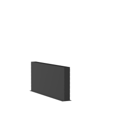 Wand - Aluminium (1500x150x800mm)