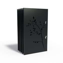 Sfeerpaneel Nature 5 stuks - Aluminium (1100x50x1800mm)